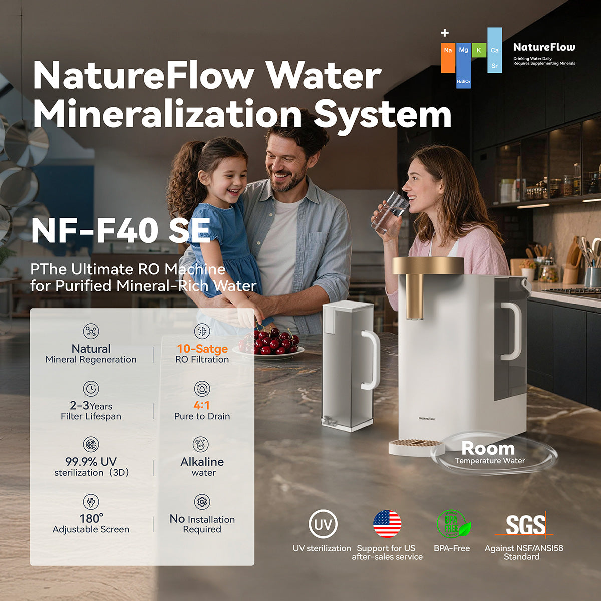 F4-SE|99% Lead Removal|Alkaline Mineral RO System