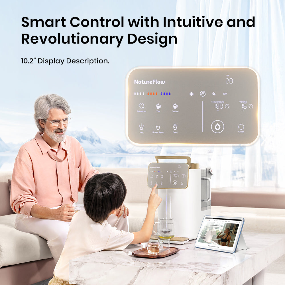 Y6 Ultra The Ultimate All-in-One Station | Instant Hot & Cold (3s) | Silica Mineral | 11-Temp Smart Control | 10.2" Smart Touch Screen |4-Year Filter Life Option