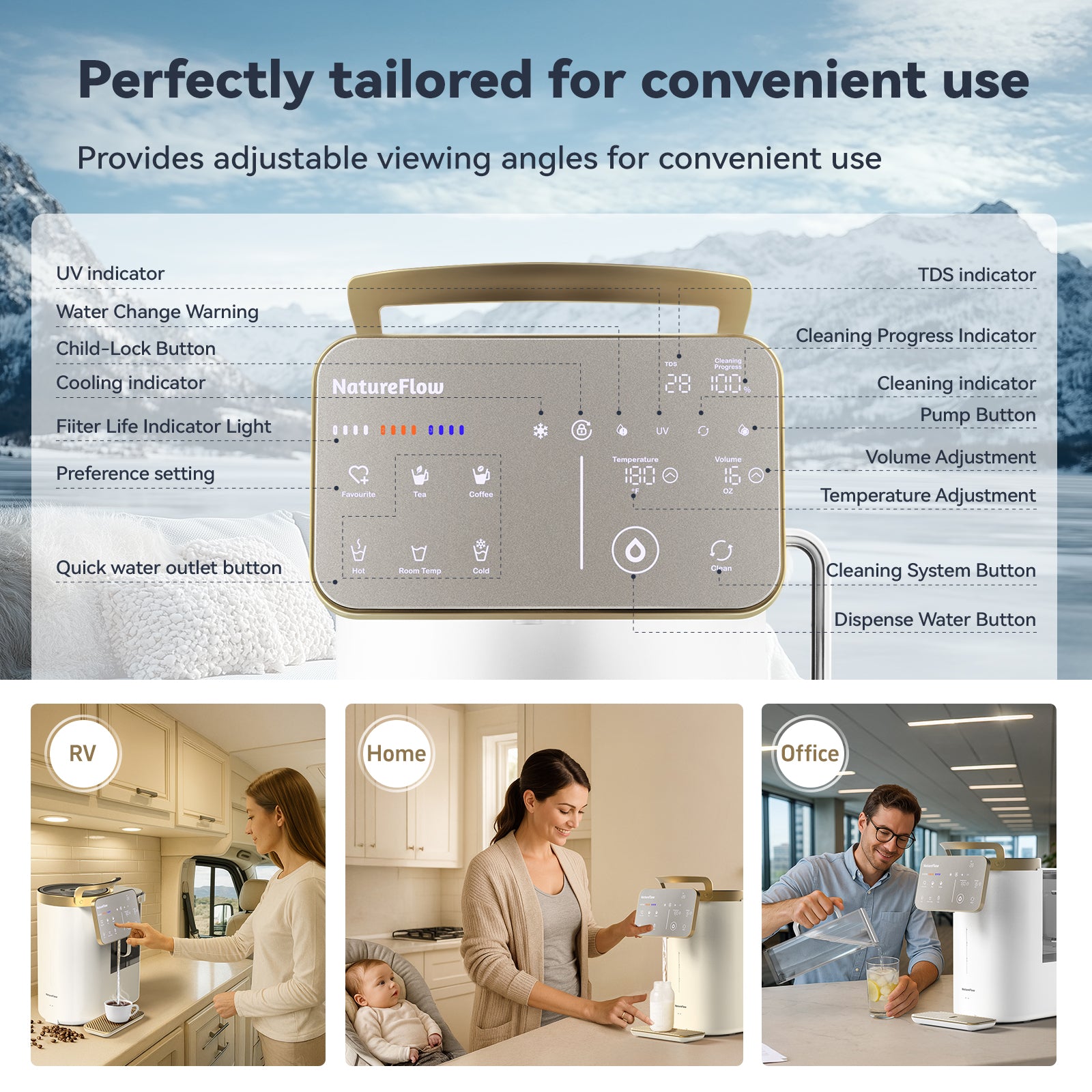 Crisp Alpine Mineral Formula in USA | Cold & Hot | 11 Temp Level | Alkaline | Y6 model