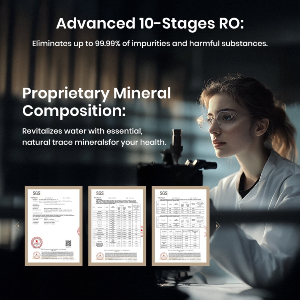 Y6 Pro|99% Lead Removal|Cold|Silica Alkaline Mineral RO System