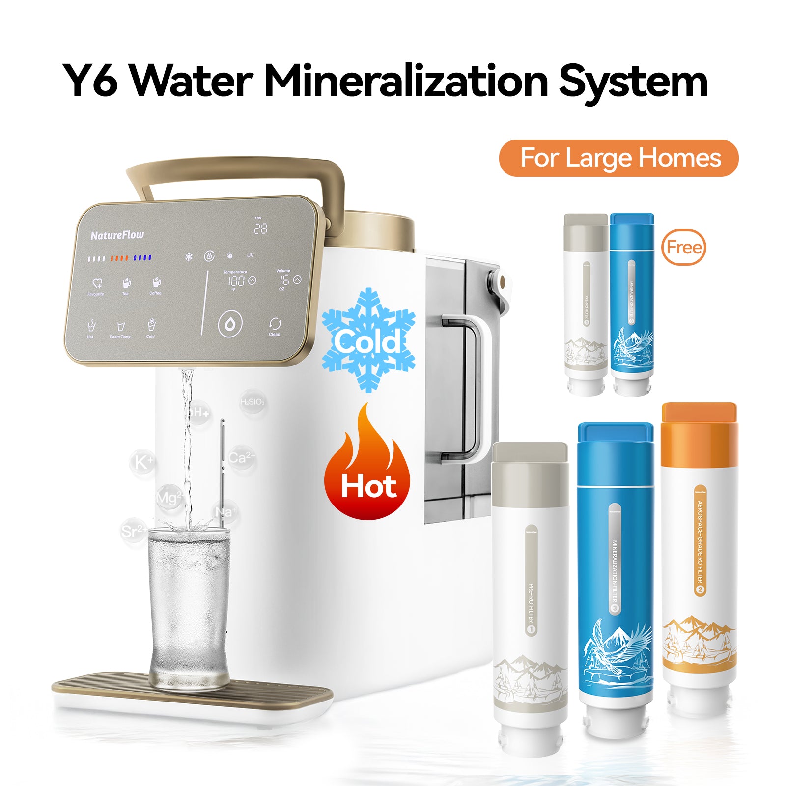 Crisp Alpine Mineral Formula in USA | Cold & Hot | 11 Temp Level | Alkaline | Y6 model