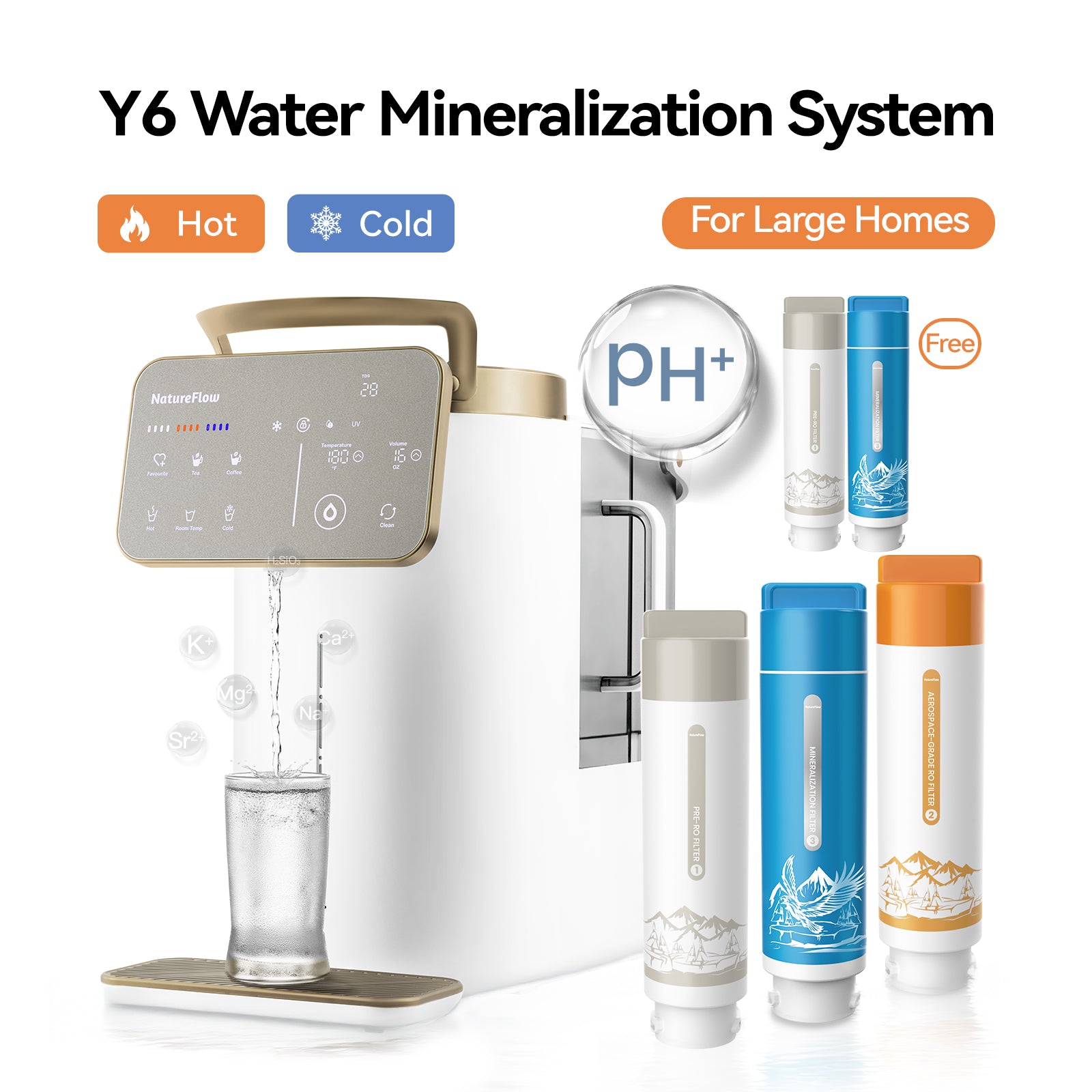 Crisp Alpine Mineral Formula | Cold & Hot | 11 Temp Level | Alkaline | Y6 model