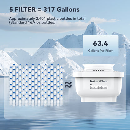 NatureFlow Water Filter Pitcher