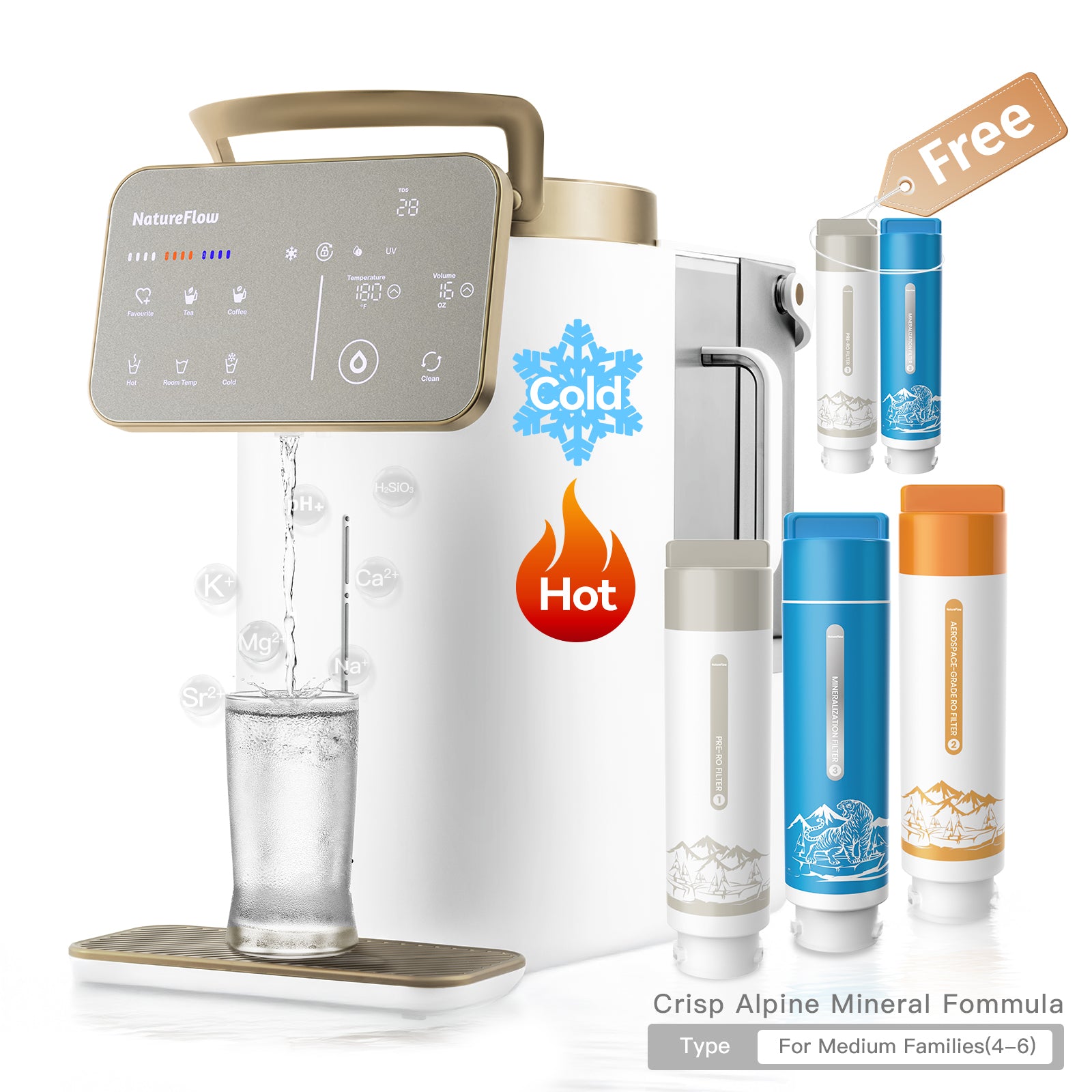 Crisp Alpine Mineral Formula in USA | Cold & Hot | 11 Temp Level | Alkaline | Y6 model